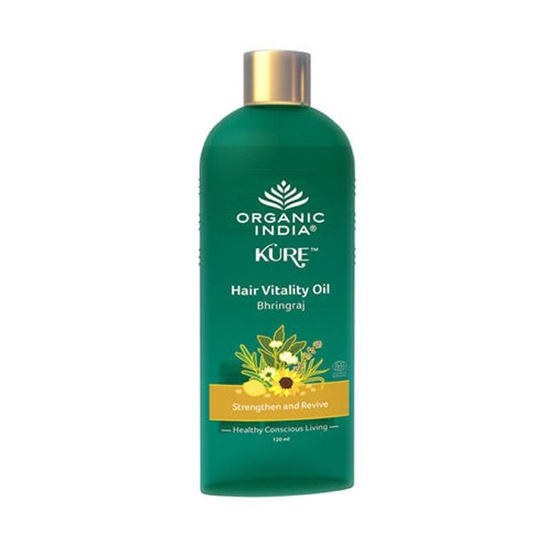 Organic India Hair Vitality Oil Bhringaraj - Swadesiicart