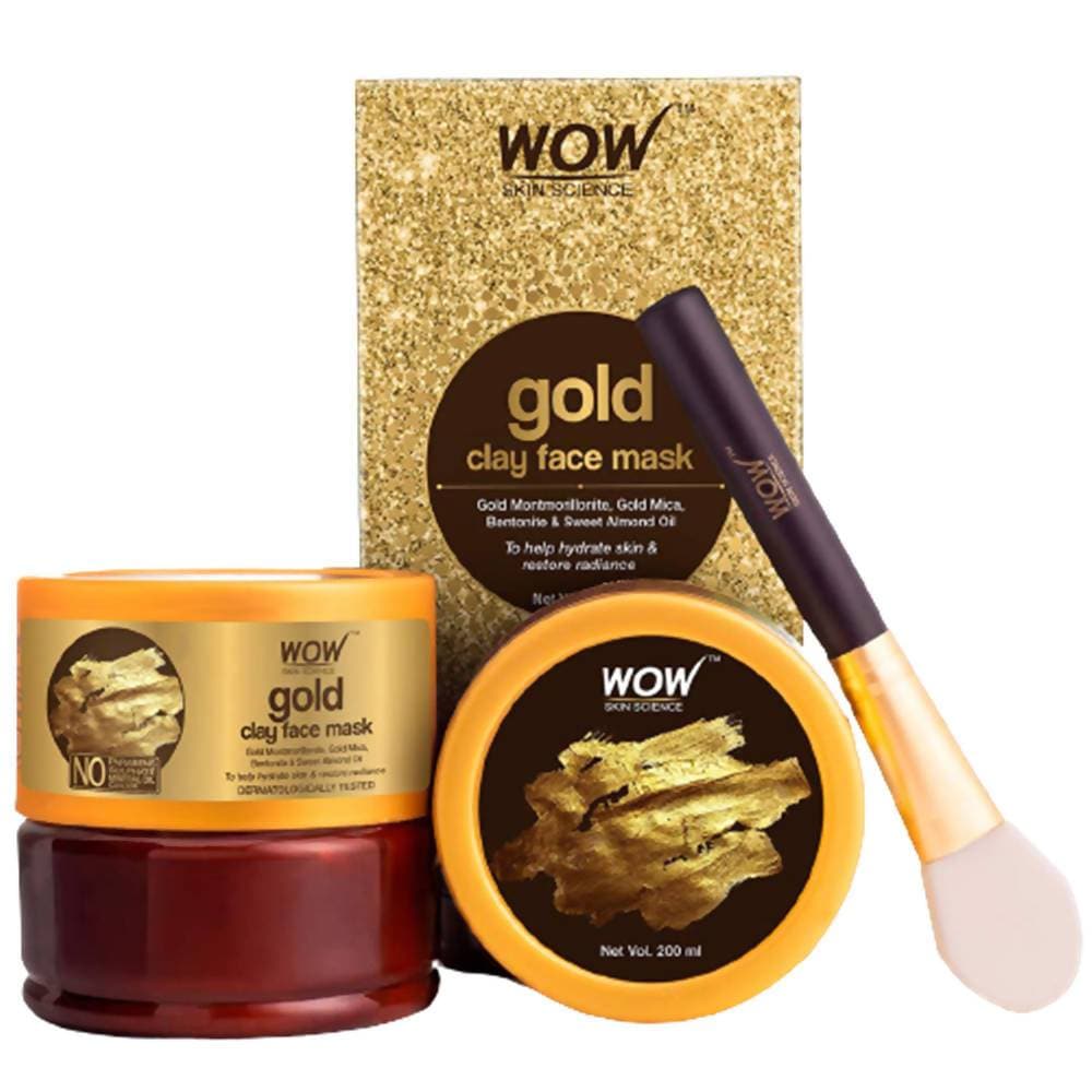 Wow Skin Science Gold Clay Face Mask | Grocsy