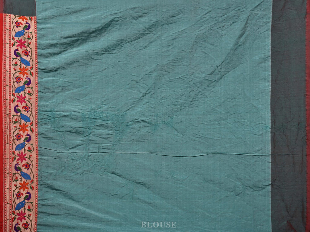 Brown Bandhani Paithani Silk Handloom Saree with Peacocks Border and Pallu Design - Global Threads | Grocsy