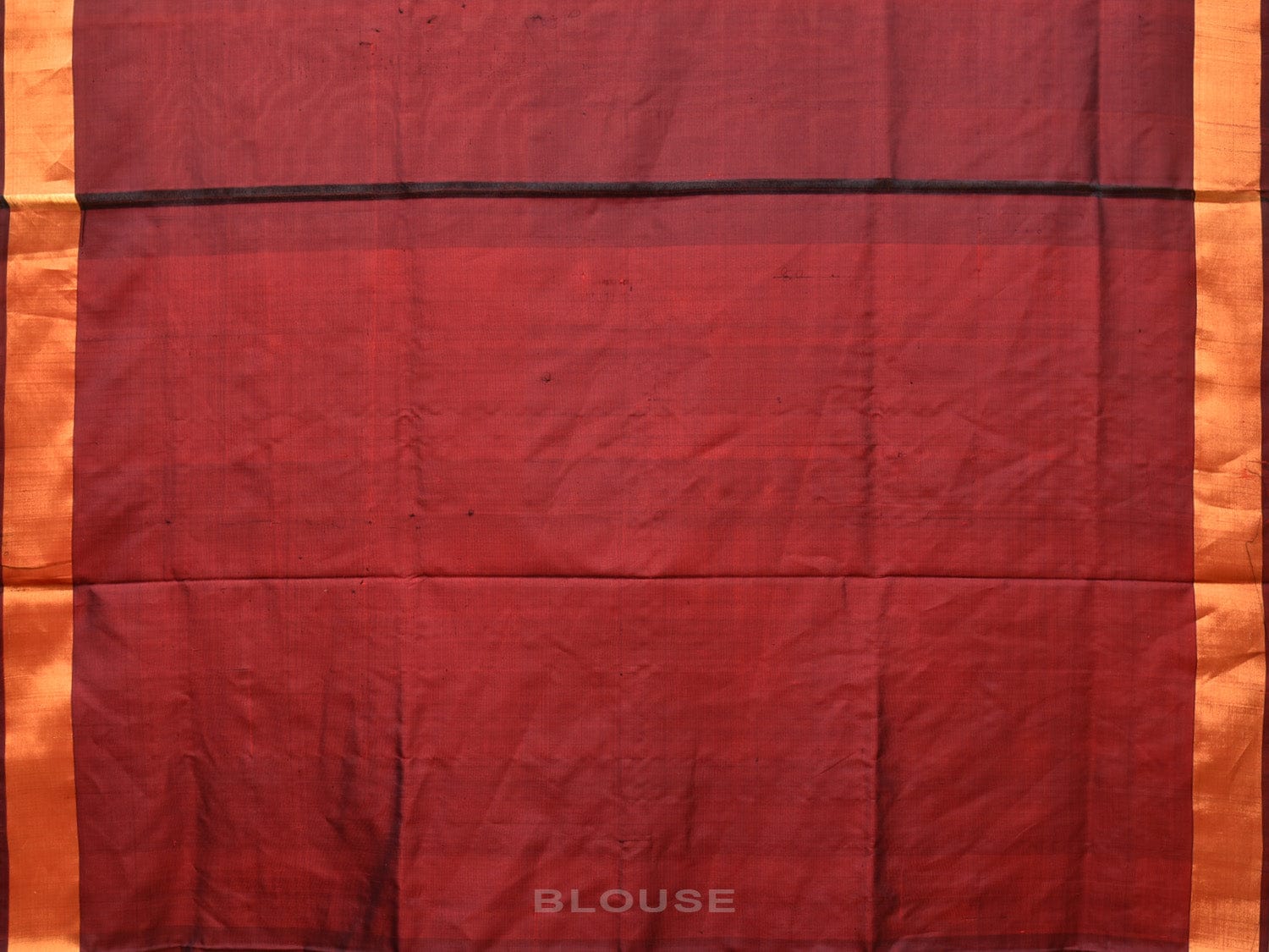 Brown Uppada Silk Handloom Saree with One Side Border Design - Global Threads | Grocsy