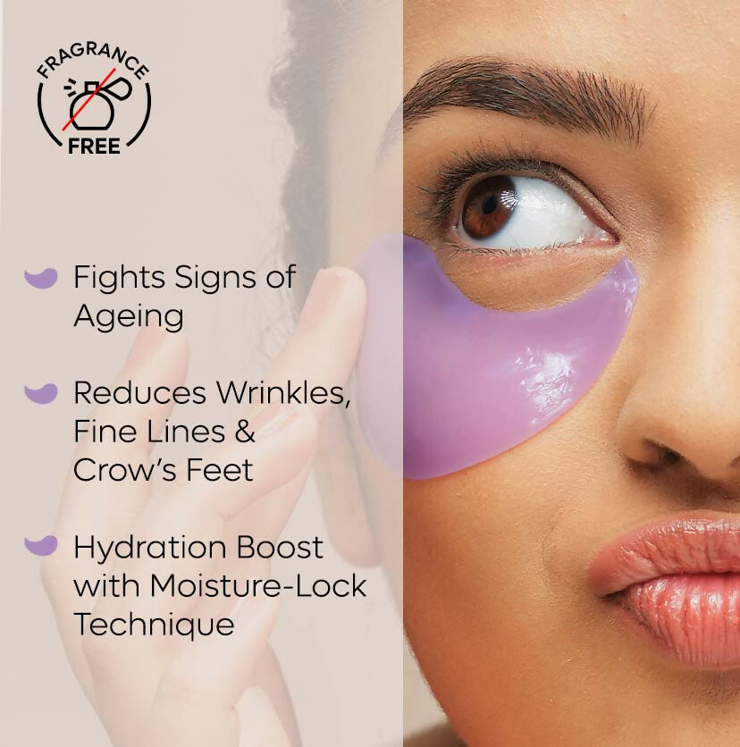 mCaffeine Black Tea Hydrogel Under Eye Patches with Vegan Collagen Peptide - Anti-Ageing | Grocsy