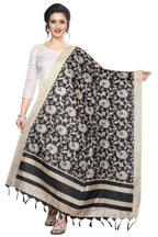 Vamika Peacock Printed Khadi Bhagalpuri Dupatta | Grocsy