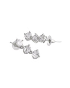 VOJ Silver Plated AD Studded Choker Jewellery Set | Grocsy