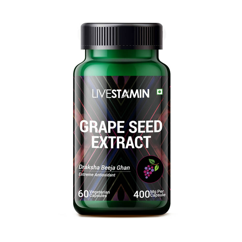 Livestamin Grape Seed Extract Capsules | Grocsy