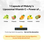 Miduty Liposomal Vitamin C - Immunity Booster Capsules | Grocsy