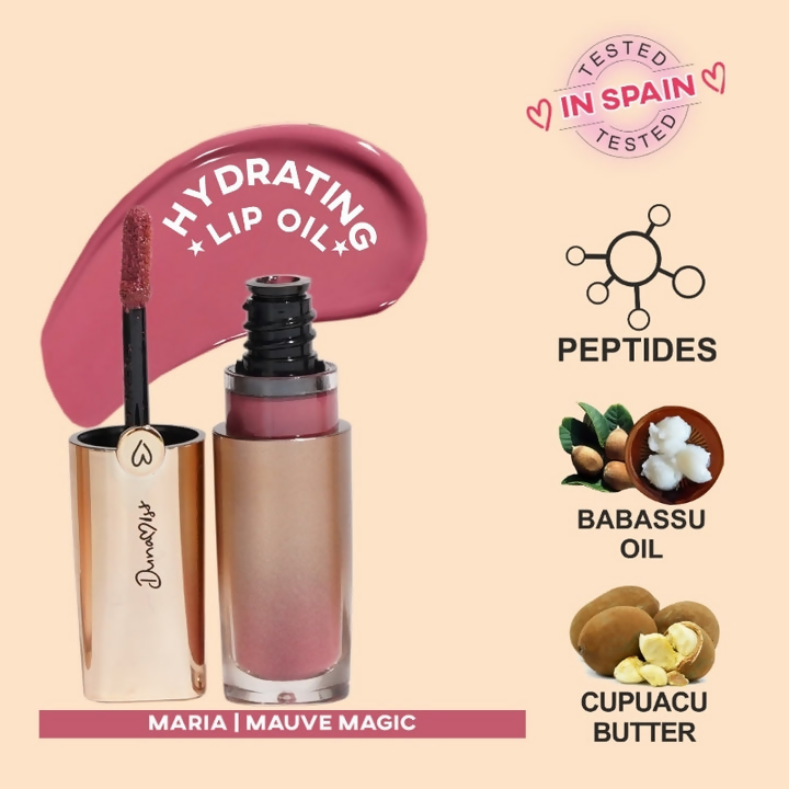 Dunamiss Maria Hydrating Lip Glow Oil Mauve Magic | Grocsy