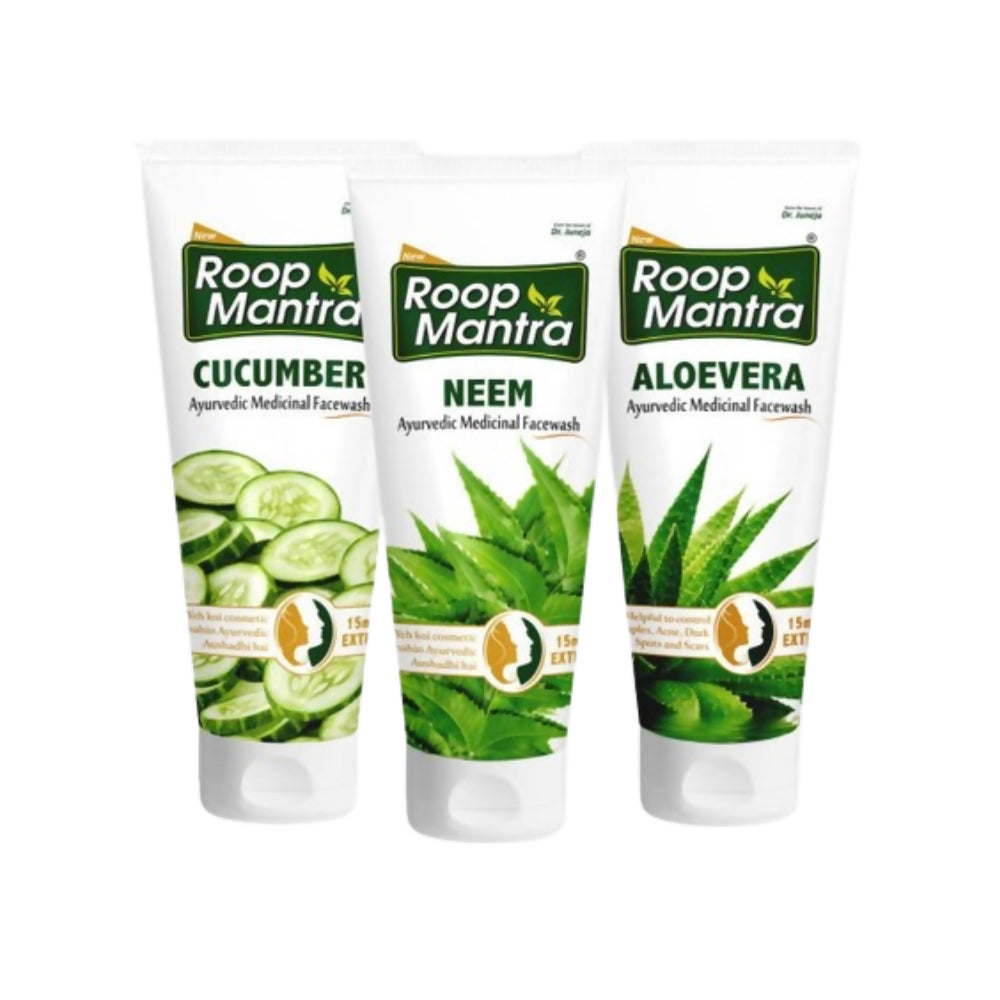 Roop Mantra Cucumber, Neem & AloeVera Face Wash Combo | Grocsy