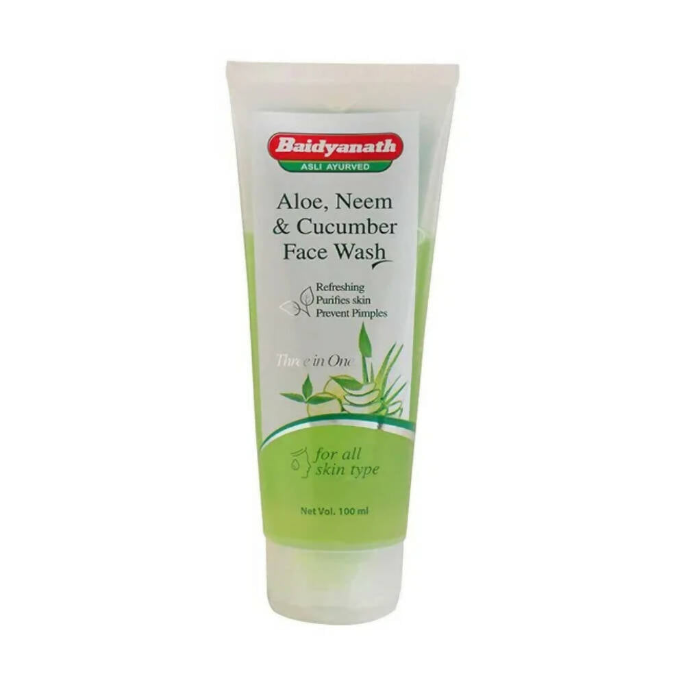 Baidyanath Jhansi Aloe, Neem & Cucumber Face Wash | Grocsy