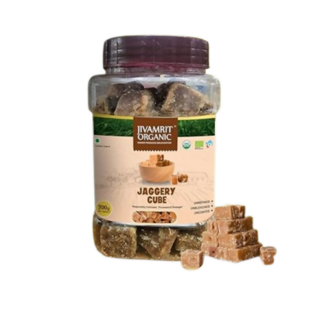 Jivamrit Organic Jaggery Cubes | Grocsy