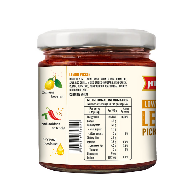 Priya Low Salt Lemon Pickle | Grocsy