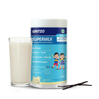 Gritzo SuperMilk Overall Growth (2-6y Boy & Girl), 6g Protein Powder (Creamy Vanilla) | Grocsy
