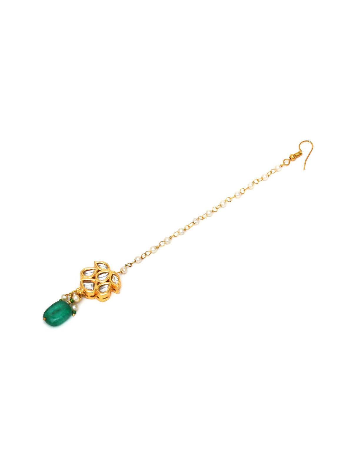 Kundan Maang Tikka (Gold) - Ruby Raang | Grocsy
