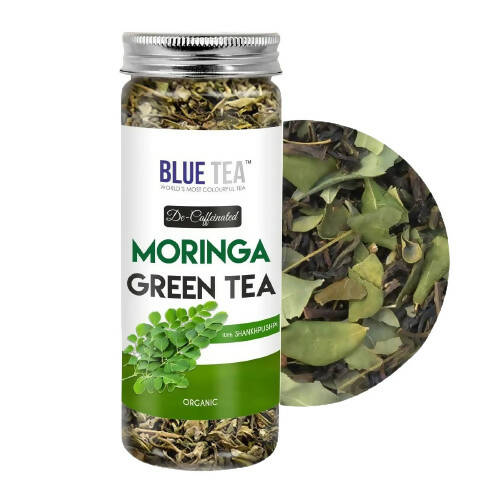 Blue Tea Organic Moringa Green Tea | Grocsy