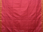 Burgundy Uppada Silk Handloom Saree with Jamdani Pallu Design - Global Threads | Grocsy