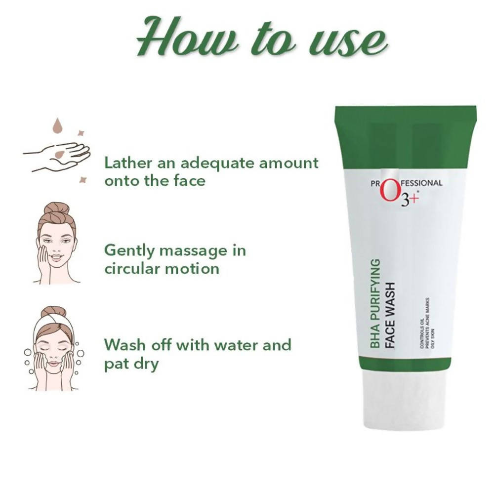 Professional O3+ Bha Purifying Face Wash | Grocsy