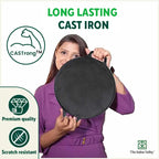The Indus Valley CASTrong Cast Iron Cookware Set: Tawa+ Kadai+ Fry Pan, Kitchen Set for Home, Pre-seasoned, 100% Pure, Toxin-free, Tadka Pan | Grocsy
