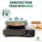 The Indus Valley 100% Pure Iron Cookware Set: Tawa+ Fry Pan+ Wok, Toxin-free Sheet Iron, Pre-seasoned, Induction & Gas, Kitchen Set for Home, Kadai | Grocsy