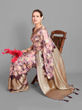 Vamsee Bindu Purple Georgette Saree | Grocsy