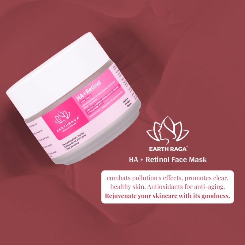 Earthraga HA + Retinol Face Mask | Grocsy