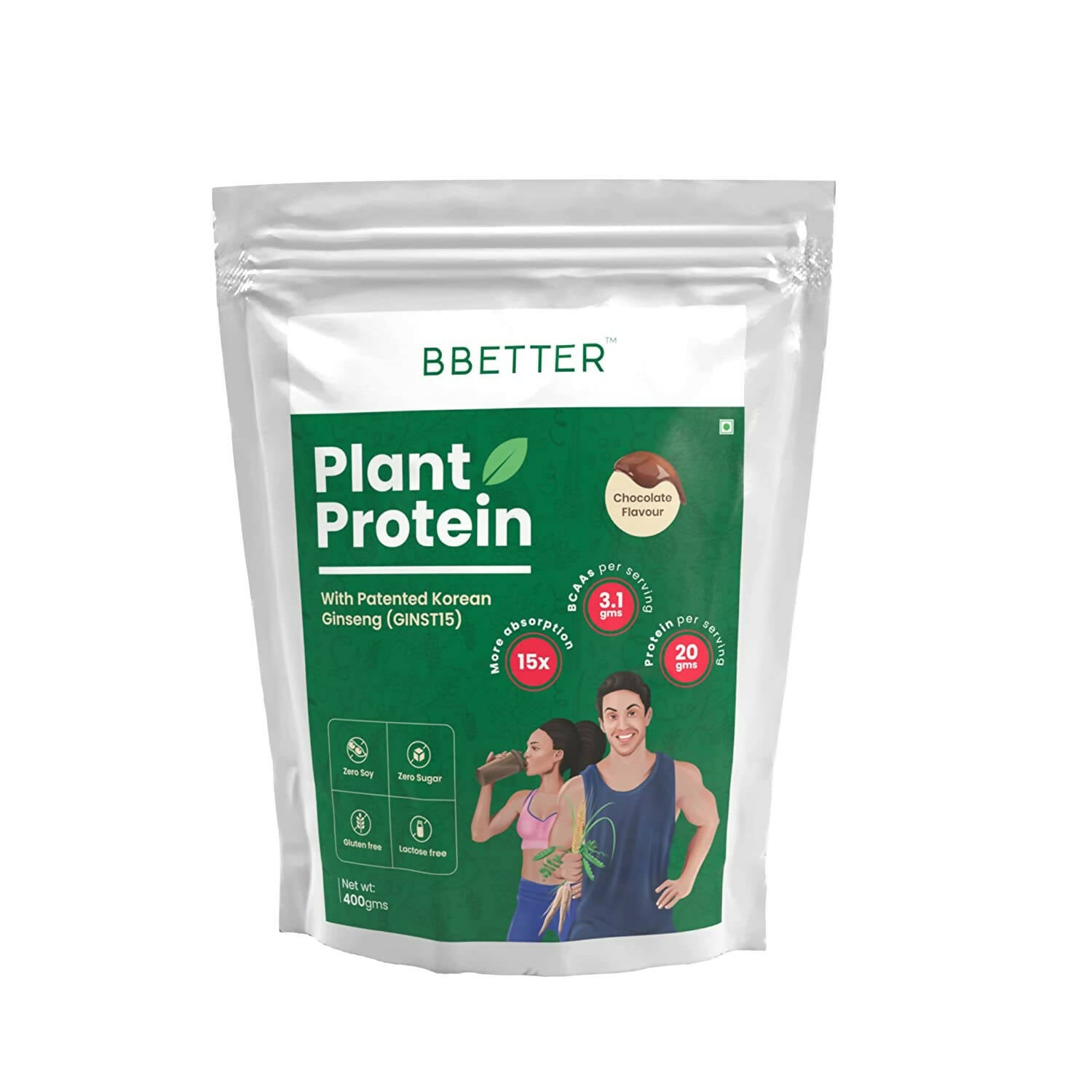 BBETTER Plant Protein Powder for Men & Women - Chocolate Flavour | Grocsy
