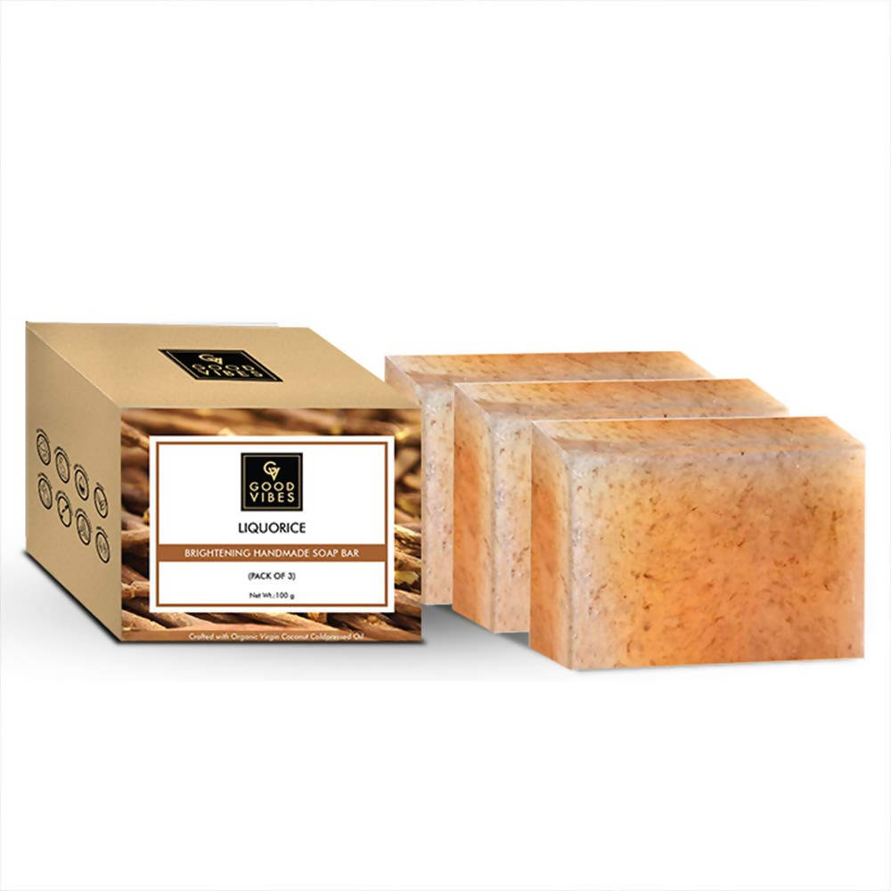Good Vibes Liquorice Brightening Handmade Soap Bar | Grocsy