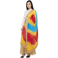 A R Silk Bandhej Multi Gota Fancy Dupatta Color Multi color Dupatta or Chunni | Grocsy