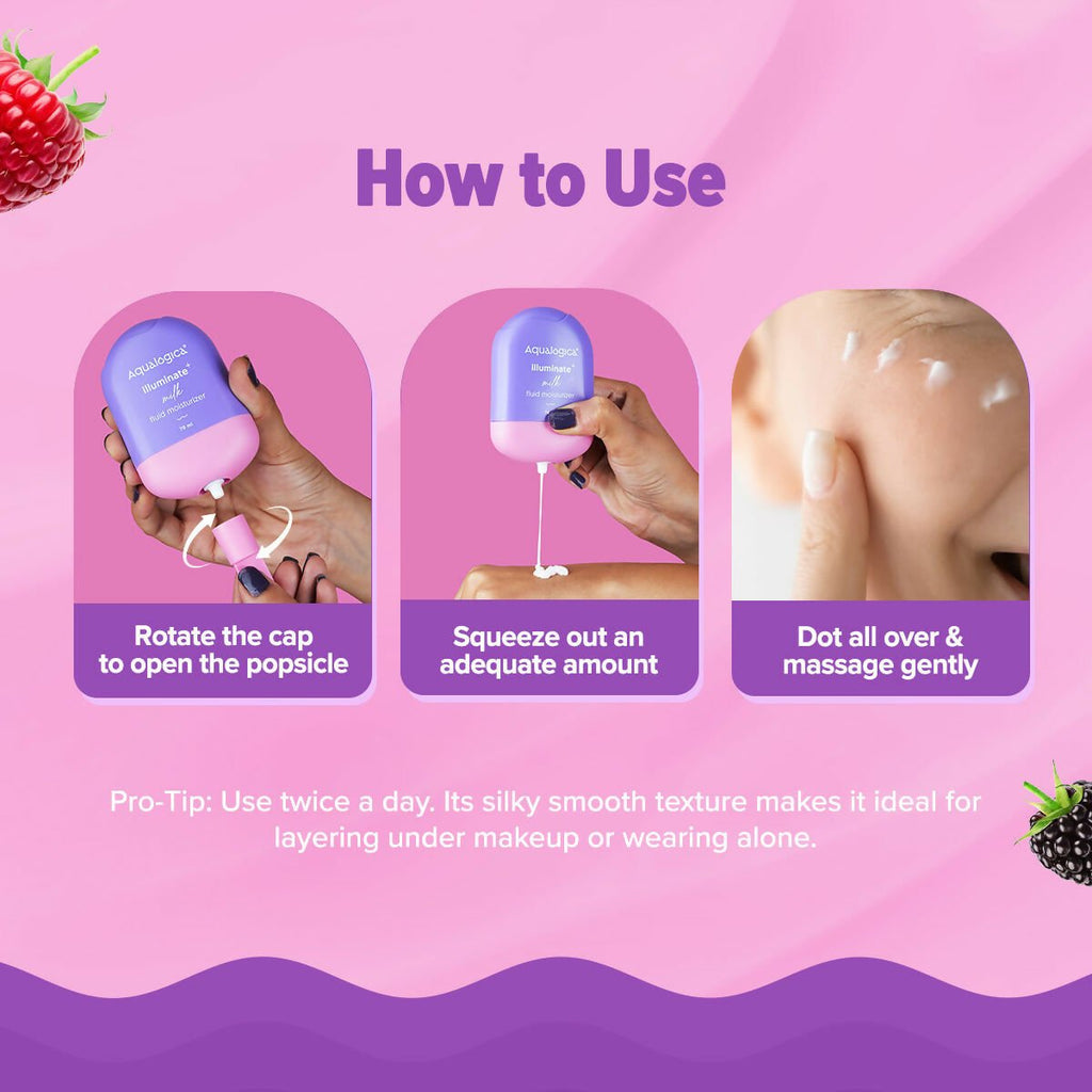Aqualogica Illuminate+ Milk Fluid Moisturizer | Grocsy