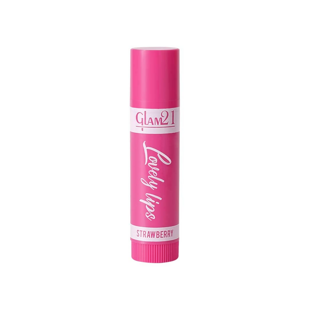 Glam21 Moisturizing Lip Balm Fruit Extract & Infused Active Ingredients - Strawberry | Grocsy