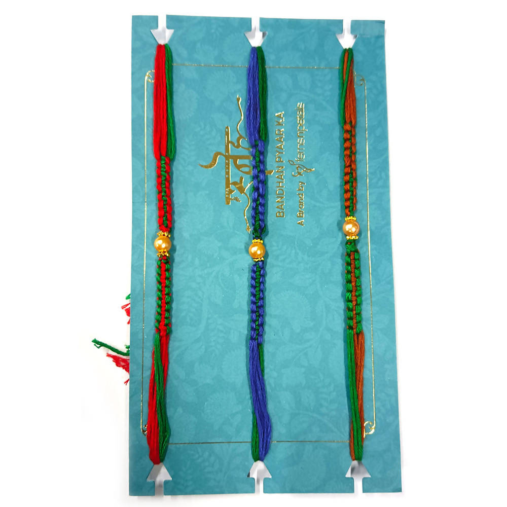 Rakhi With Pearl Combo | Grocsy