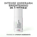 Cos-IQ Brightening Underarm Roll On Serum, With Bioecolea, Mandelic Acid and Bio White Fragrance Free | Grocsy