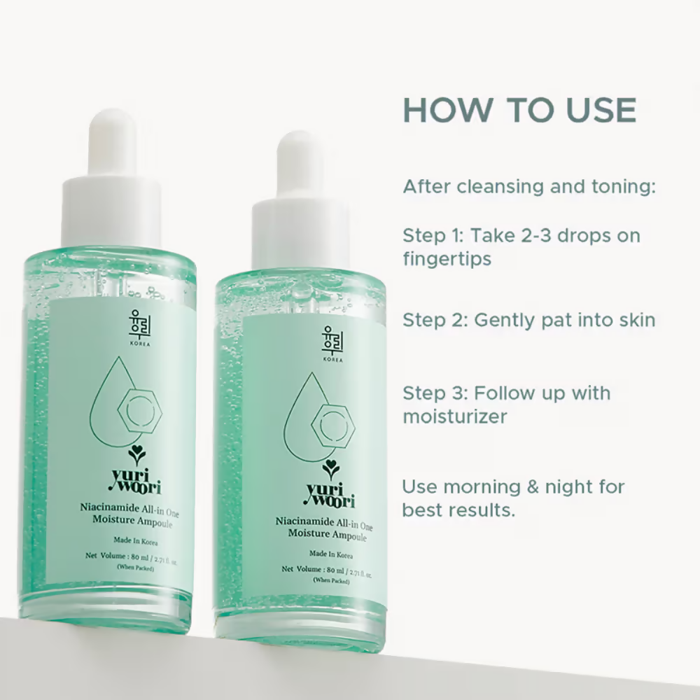 Yuri Woori Niacinamide All-In One Brightening Amphoule | Grocsy