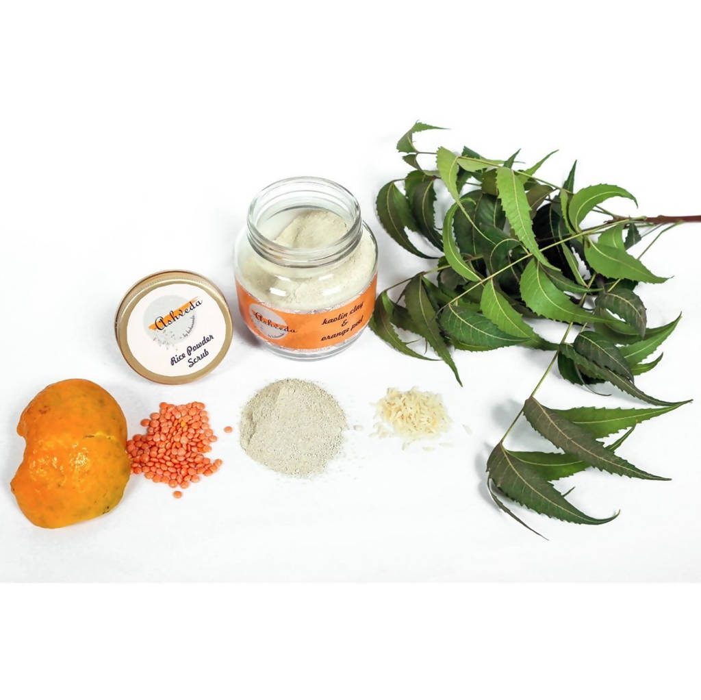 Keshananda Ashveda Rice Powder Scrub | Grocsy