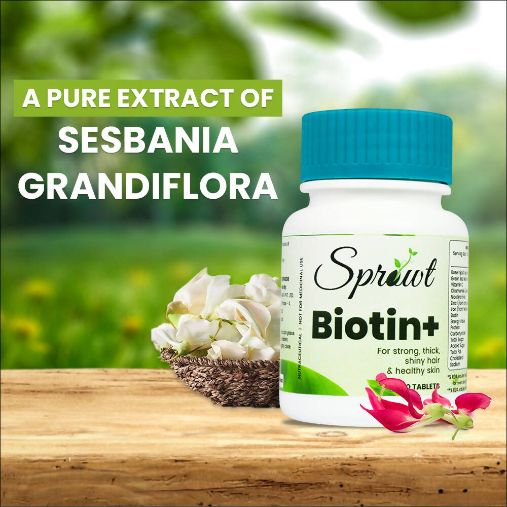 Sprowt Biotin+ Tablets | Grocsy