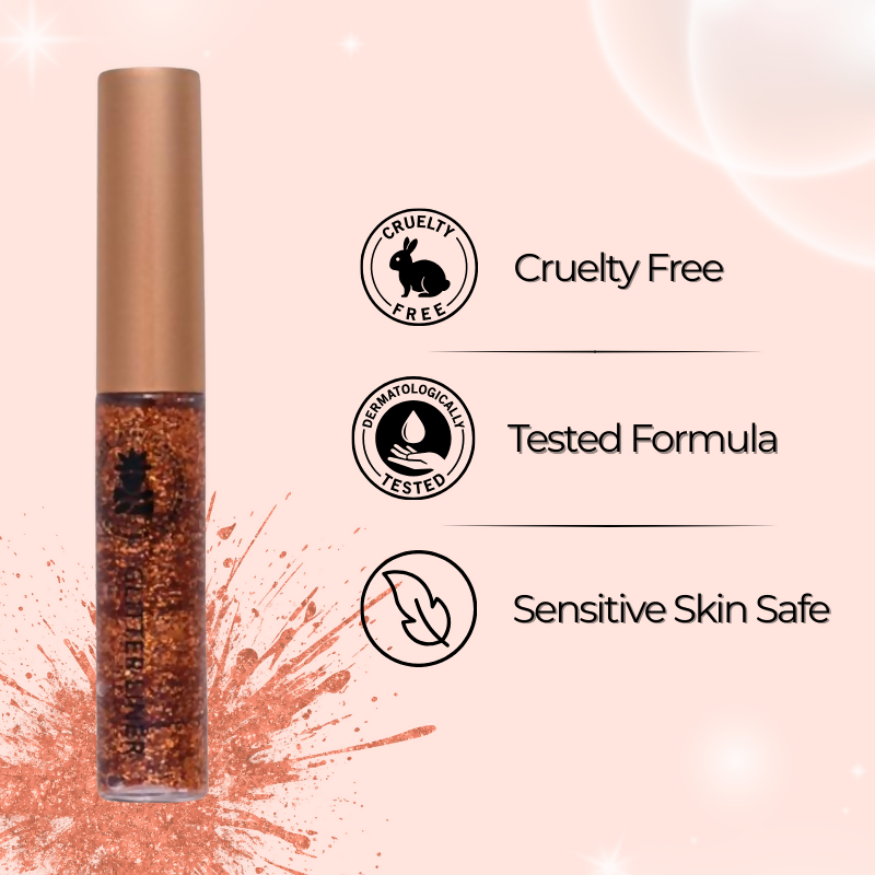 BOBI Glitter Eyeliner Orange Diamond Sparkle Finish | Grocsy