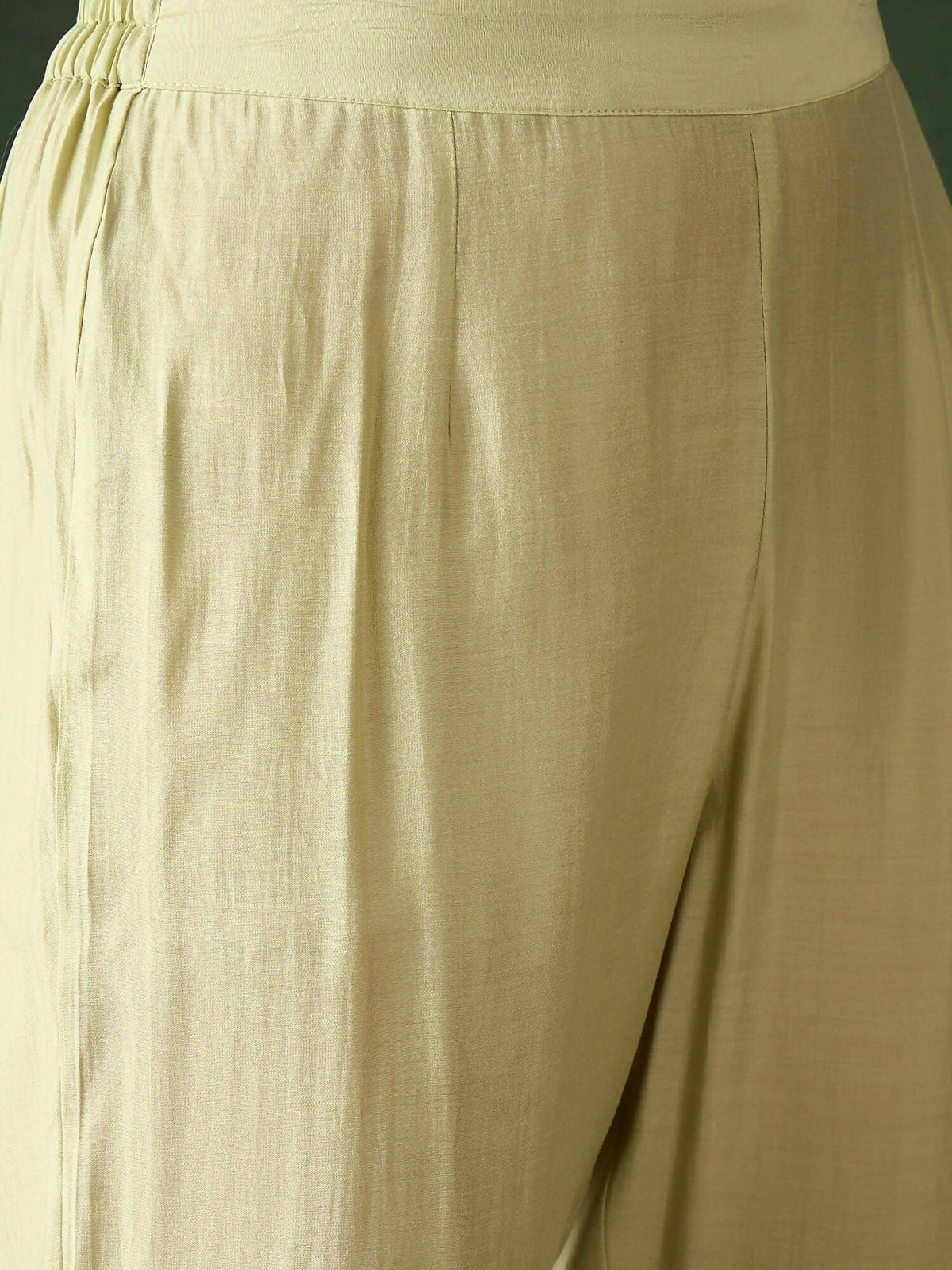 Green Crystal Organza schiffli embroidery Kurta With Trouser & Dupatta - Bhumi | Grocsy