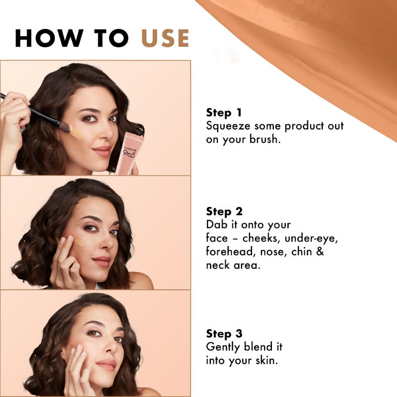 Lakme 9 To 5 Primer + Matte Mini Foundation - Warm Sand | Grocsy