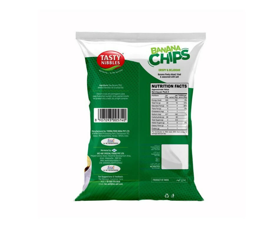 Tasty Nibbles Kerala Crunchy Banana Chips | Grocsy