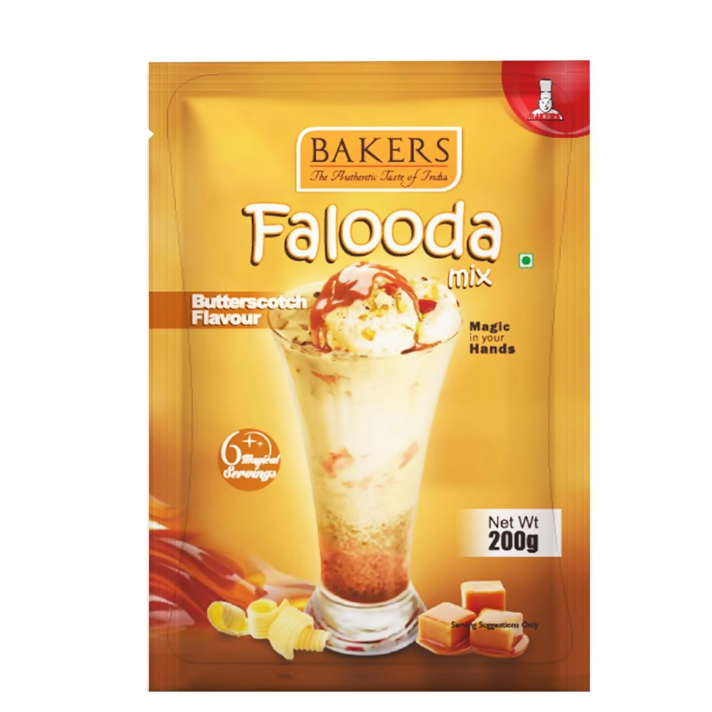 BAKERS Flavour Falooda Mix Powder Combo - Chocolate, Pista, Butter Scotch | Grocsy