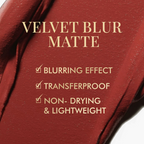 mCaffeine Shades Velvet Blur Matte Liquid Lipstick 12 Hrs Stay & Lightweight - Rosewood | Grocsy