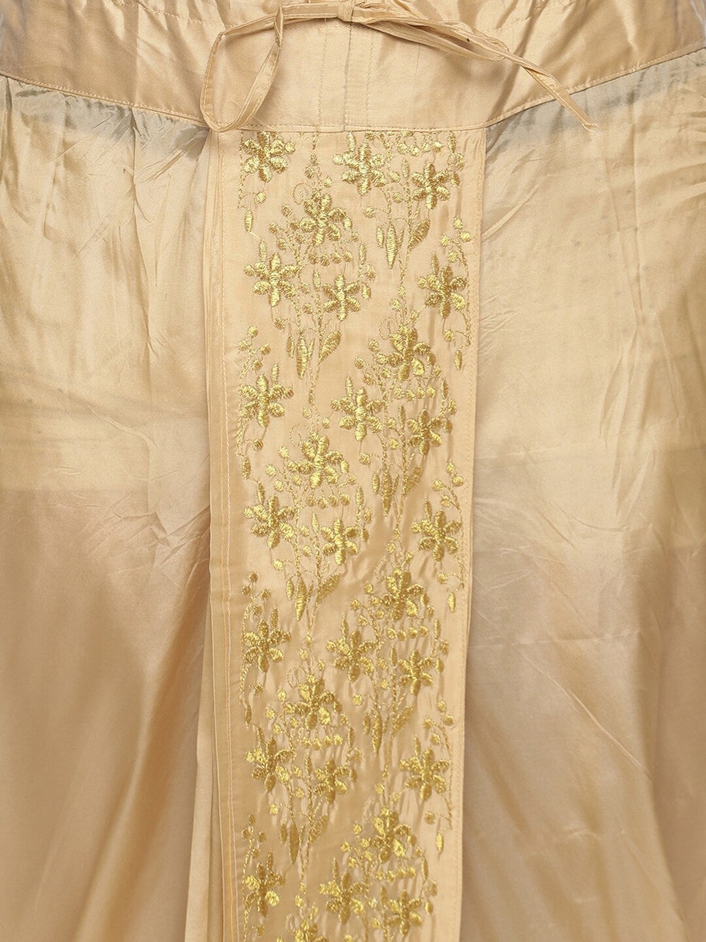 Sethukrishna Men Golden Embroidered Dhoti Pant | Grocsy