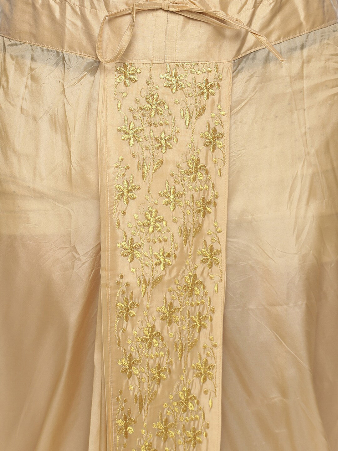 Sethukrishna Men Golden Embroidered Dhoti Pant | Grocsy
