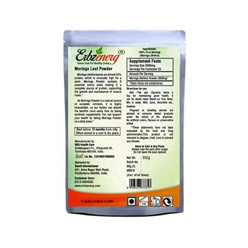 Erbzenerg Organic Moringa Leaf Powder | Grocsy
