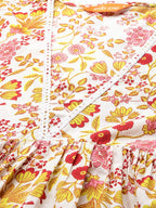 Indo Era Floral Printed Pure Cotton Kurta with Palazzos & Dupatta | Grocsy