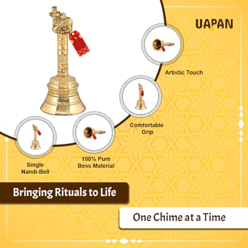 Uapan Nandi Brass Pooja Bell | Grocsy