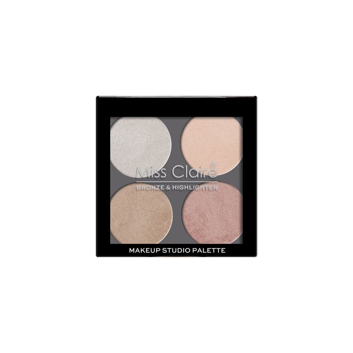 Miss Claire Bronze & Highlighter Makeup Studio Palette - 2 | Grocsy