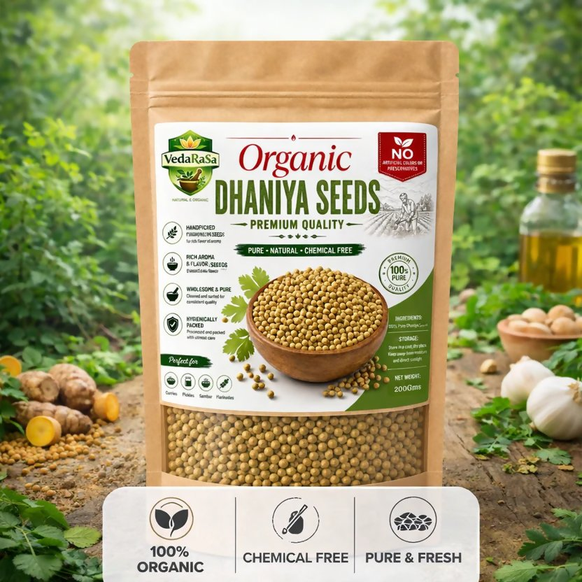 VedaRasa Organic Dhaniya Seeds | Grocsy