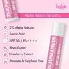 Bake 2% Alpha Arbutin Tinted Butter Brightening Lip Balm SPF 55 PA++++ | Grocsy