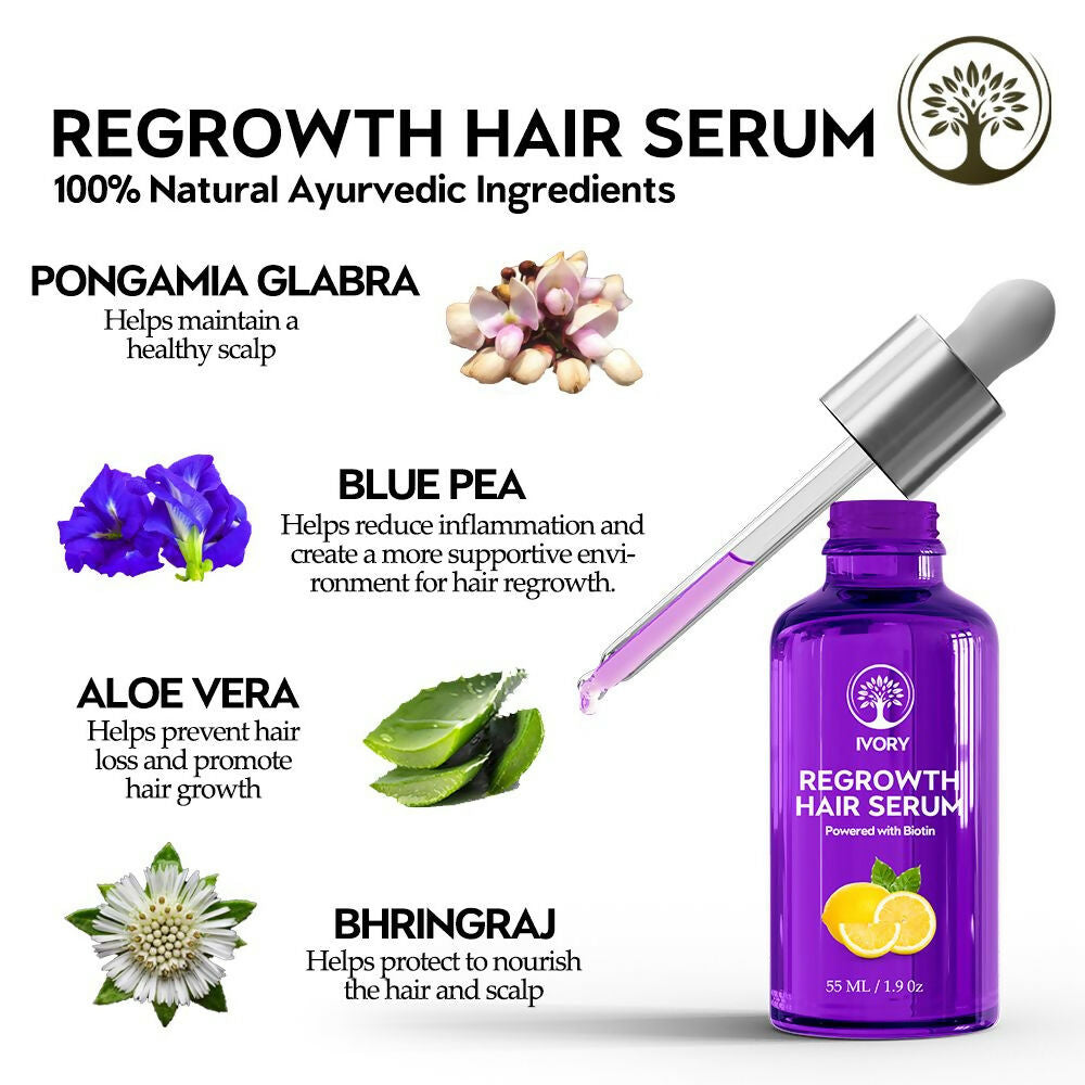 Ivory Natural Serum For Growth Of Hair For New Hair Roots & Encouraging Growth Of Hair | Grocsy
