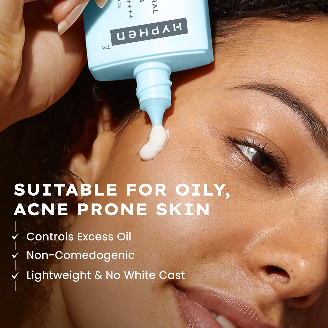 Hyphen Sun Milk 100% Mineral Sunscreen SPF 50 PA++++ 25% Nano Zinc Oxide For Acne Prone, Oily Skin | Grocsy