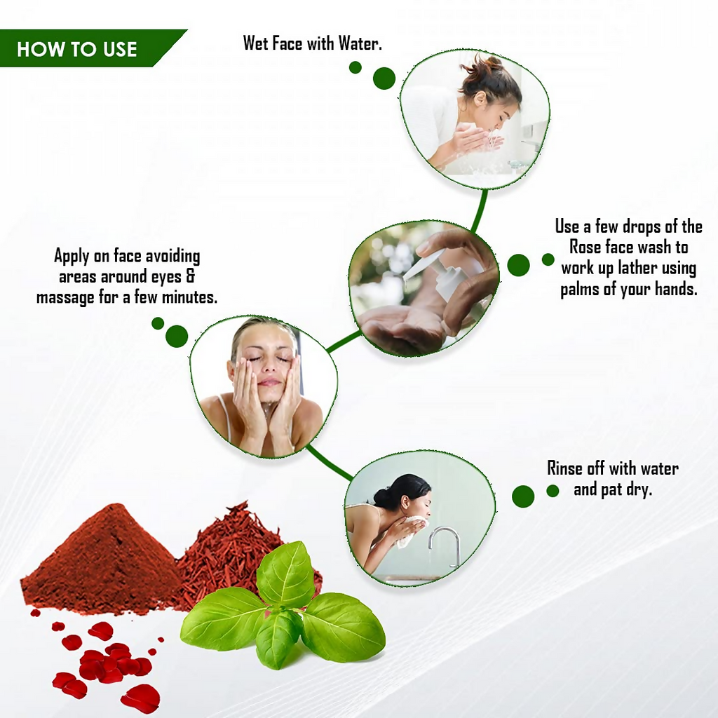Khadi Mauri Herbal Rose Face Wash | Grocsy